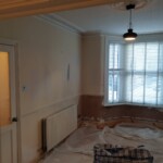 unpainted room