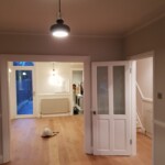 white painted home